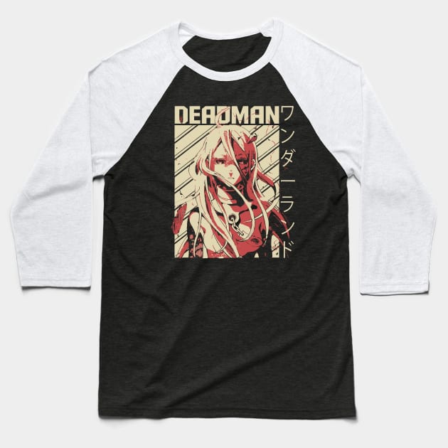 Shiro  Deadman Wonderland Baseball T-Shirt by talida_illustration